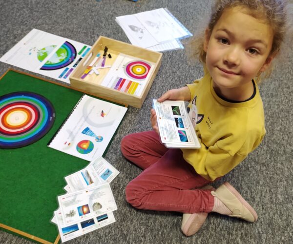 Unsere Montessori Arbeit in der grüner Gruppe.