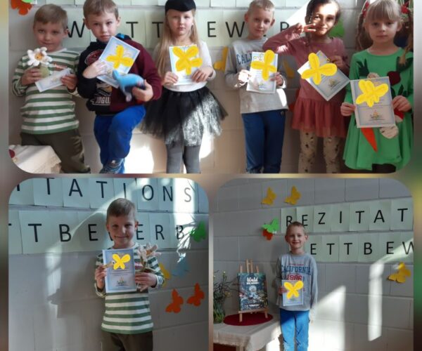 Rezitationswettbewerb in unserem  Kindergarten – herzlichen Glückwunsch an alle, die daran teilgenommen haben.