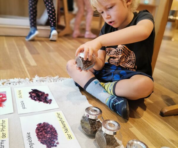 Montessori Arbeit in unserem Kindergarten