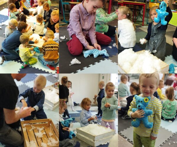 Kreative Aktivitäten anlässlich des Tages des Vorschulkindes in unserem Kindergarten.  Die Kinder haben ihre eigenen Bären gemacht.